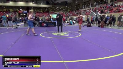 285 lbs Cons. Round 3 - Tazer Phillips, OK vs Tucker Miller, MO