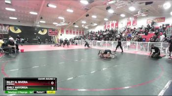 100 lbs Champ. Round 2 - Emily Mayorga, Eisenhower vs Riley N. Rivera, Elsinore