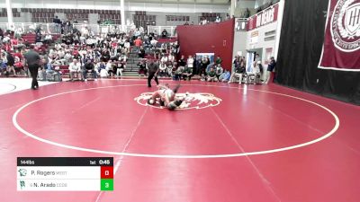 144 lbs Consi Of 16 #2 - Paul Rogers, The Westminster School vs Nicholas Arado, Charlotte Country Day