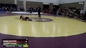 75 lbs Placement (4 Team) - Brenner LeTendre, F/MCC vs Kemper Rothmeier, Springfield