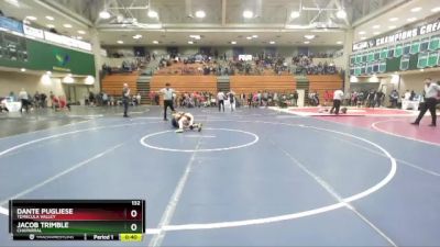 132 lbs Semifinal - Dante Pugliese, Temecula Valley vs Jacob Trimble, Chaparral