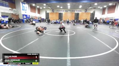 215 lbs Cons. Round 2 - Dallas Pasik, Norco vs Adan Gonzalez, Victor Valley