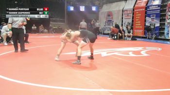 157 Class 3 lbs Champ. Round 1 - Gunner Puryear, Willard vs Tanner Jaspering, Holt