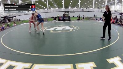 120 lbs Kinzie Williams, Idaho vs Ava Ebrahimi, California Red
