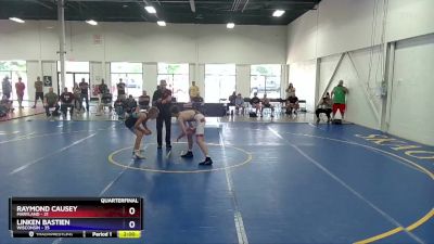 114 lbs Quarterfinals (8 Team) - Raymond Causey, Maryland vs Linken Bastien, Wisconsin