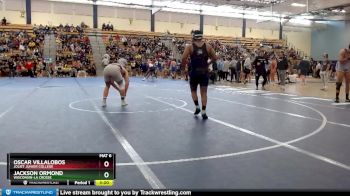 197 lbs Cons. Round 1 - Oscar Villalobos, Joliet Junior College vs Jackson Ormond, Wisconsin-La Crosse