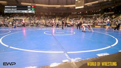 102 lbs Consi Of 8 #1 - Brinlie Bazer, Nebraska Wrestling Academy vs Katana Gilley, Kansas Elite