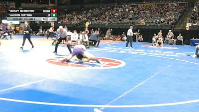 138 Class 4 lbs Champ. Round 1 - Brady McMurtry, Hickman vs Jaxton Fetters, Lee`s Summit West