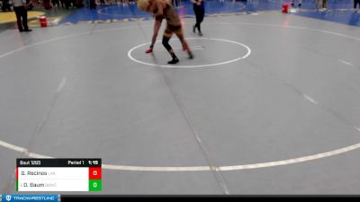 156-162 lbs Semifinal - Dakota Baum, Broken Bow Wrestling Club vs Gerber Recinos, Lakeview