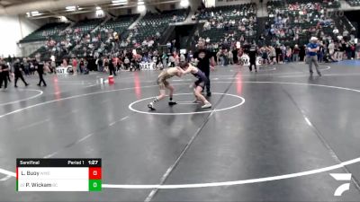 106 lbs Semifinal - Parker Wickam, Bear Cave vs Lance Buoy, Wray Wrestling Club