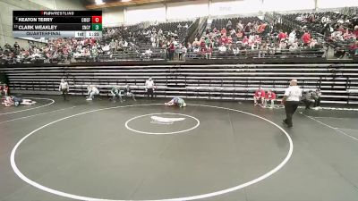 4A 165 lbs Quarterfinal - Keaton Terry, Crimson Cliffs vs Clark Weakley, Snow Canyon