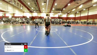 285 lbs Rr Rnd 1 - Gavin Martin, Team Tugman vs Lucas Benoit, Storm Wrestling Club