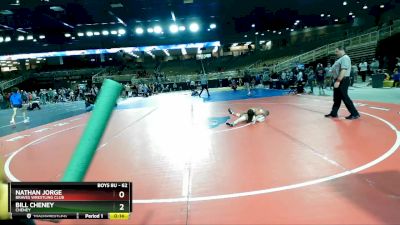 62 lbs Round 1 - Bill Cheney, Cheney vs Nathan Jorge, Braves Wrestling Club