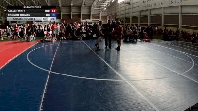 88 lbs Cons. Round 5 - Xander Edstrom, Idaho vs Cade Myers, Wyoming