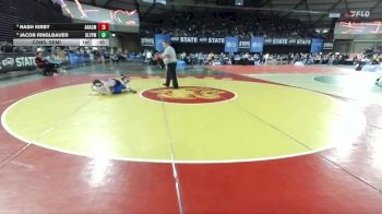 Boys 2A 106 lbs Cons. Semi - Nash Kirby, Anacortes vs Jacob Ringlbauer, Olympic