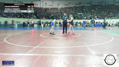 108 lbs Consi Of 16 #2 - Callie Gannaway, Piedmont vs Isabella Fonseca, Deer Creek Wrestling