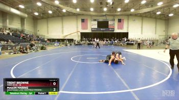 189 lbs Round 3 (3 Team) - Mason Maring, Chautauqua Lake-Westfield-Panama vs Trent Browne, Tioga Sr HS