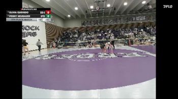 100 lbs 5th Place Match - Penny Neubauer, Upton vs Olivia Quevedo, Scottsbluff Girls