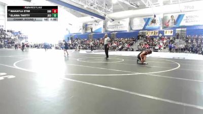 125 lbs Champ. Round 1 - Elaina Twitty, Junction City vs Makayla Etim, Shawnee Mission North