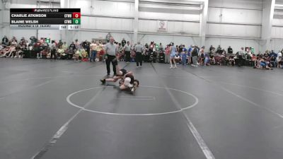 96 lbs Round 5 (8 Team) - Charlie Atkinson, CTWHALE Blue vs Blaine Welsh, CTWHALE Green