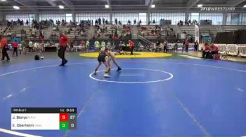 75 lbs Prelims - Jake Benyo, MatHawks vs Eli Oberheim, Ride Out Wrestling Club