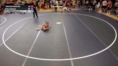 62 lbs Champ. Round 1 - Waylon Webster, SD vs John Joswiak, MN