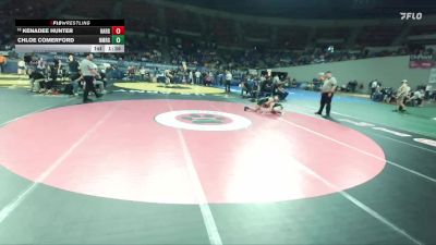 4A/3A/2A/1A Girls 140 Quarterfinal - Kenadee Hunter, Harrisburg Girls vs Chloe Comerford, North Marion Girls