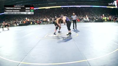 D2-285 lbs Cons. Round 1 - Vincent Ragona, De La Salle Collegiate vs Tristian Philbeck, Airport HS (Carleton)