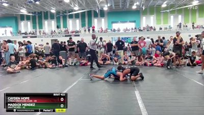 96-100 lbs Round 2 - Cayden Hope, Citrus Wrestling Club vs Maddox Mendez, Unattached