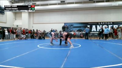 190 lbs Quarterfinal - Elijah Hawes, Layton vs Rodney Sabin, Uintah