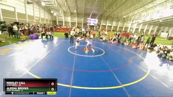 110 lbs Round 3 (3 Team) - Aleena Brooks, Team Wyoming vs Presley Call, Utah Green