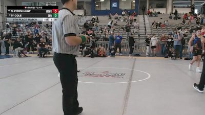 120 lbs 5th Place Match - Slayden Hunt, Mat Demon Wrestling Club vs Ty Cole, Sanderson Wrestling Academy