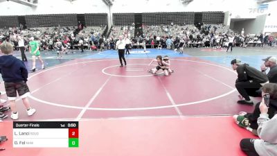 82-J lbs Quarterfinal - Lucas Lanci, Souderton Youth Wrestling vs Owen Fol, North Hunterdon, NJ