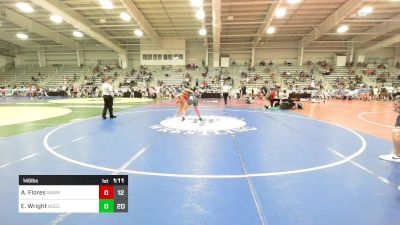 145 lbs Rr Rnd 1 - Addison Flores, Warrior RTC vs Erin Wright, Buccaneers WC