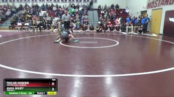 130 lbs 7th Place Match - Taylor Hoskins, Center Point-Urbana vs Kiaya Shuey, Grinnell