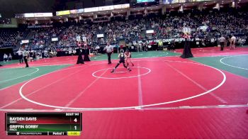 85 lbs Champ. Round 1 - Bayden Davis, WAD1 vs Griffin Gorby, PWCA