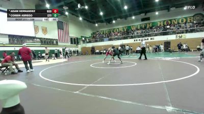 138 lbs Cons. Round 1 - Corbin Abrego, Citrus Valley vs Adam Hernandez, Hueneme