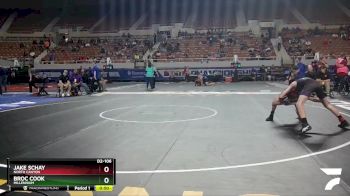 D2-106 lbs Cons. Round 1 - Broc Cook, Millennium vs Jake Schay, North Canyon