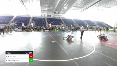 70 lbs Consolation - Thomas Scott, Fort Irwin Wrestling Program vs Aj Gonzalez, Savage House Wrestling Club