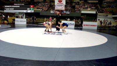 Junior Girls - 130 lbs Champ. Round 1 - Joslyn Hoffman, Buhach Colony High School Wrestling vs Rose Mary Dodd, Temescal Canyon High School Wrestling