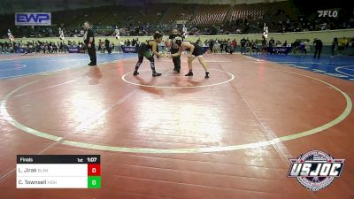 105 lbs Final - Loxton Jirak, Blanchard Wrestling Club vs Chevy Townsell, Highlander Youth