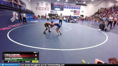 85 lbs Quarterfinal - Tyrus Connors, Clear Creek Middle School vs Travis Moschonas, Twin Spruce Jr High