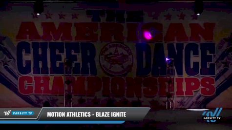 Motion Athletics - Blaze Ignite [2021 L1 Youth - D2 - Small Day 1] 2021 The American Celebration DI & DII