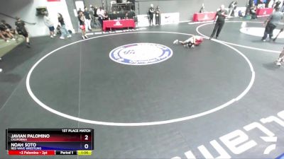 130 lbs 1st Place Match - Javian Palomino, California vs Noah Soto, Red Wave Wrestling