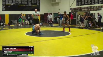 103 lbs Cons. Round 4 - Ace Soria, Burton vs Elham Hashimi, Livermore Wrestling Club