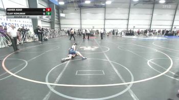 85 lbs Round Of 32 - Asher Asad, GA vs Clay Kohlman, VA