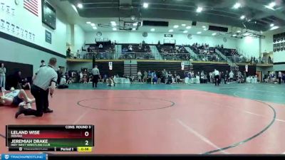 145 lbs Cons. Round 3 - Jeremiah Drake, Indy West Wrestling Club vs Leland Wise, Indiana