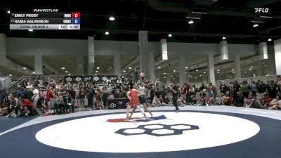 59 lbs Cons. Round 2 - Emily Frost, Iowa Women's WC/Curby 3 Style Wrestling Club vs Hania Halverson, Colorado Mesa Wrestling Club