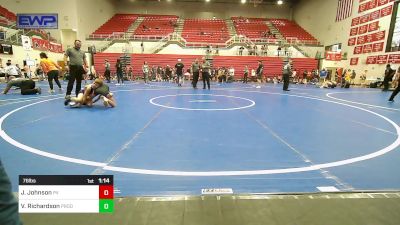 76 lbs Rr Rnd 3 - Jake Johnson, Pauls Valley Panther Pinners vs Van Richardson, Prodigy Elite