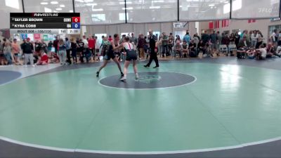 105/110 Round 1 - Kiera Hersel, All In Wrestling Academy vs Daisy Villeda, Skyline High School Wrestling